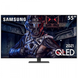 Imagem da oferta Smart TV QLED 55" 4K Samsung 55Q80A 4 HDMI 2 USB Wi-Fi Bluetooth 120Hz - QN55Q80AAFXZA