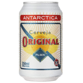 3 Unidades - Cerveja Antarctica Original Lata 350ml