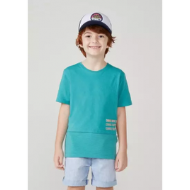 Imagem da oferta Camiseta infantil menino manga curta com malha thermal - Verde