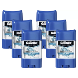 Imagem da oferta Kit Desodorante Gillette Endurance Cool Wave Gel - Antitranspirante Masculino 82g 6 Unidades