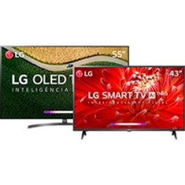 Imagem da oferta Smart TV Oled 55'' LG OLED55B9 + Smart TV Led 43'' LG 43LM6300