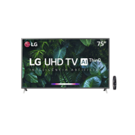 Imagem da oferta Smart TV LED 75" LG UN8000PSB 4K Bluetooth HDR Google Assistente Amazon Alexa Quad Core Processor