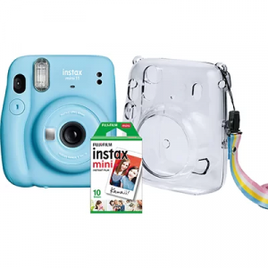 Imagem da oferta Kit Câmera Instax Mini 11 c/ Bolsa + Caixa Fuji Film 10 Folhas