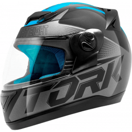 Imagem da oferta Pro Tork Capacete Evolution G7 58 Preto/Azul