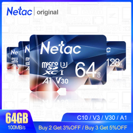 Cartão de Memoria Micro SD Netac 128GB com Adapatador