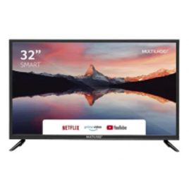 Imagem da oferta Smart TV 32" Multilaser HD 3 HDMI 2 USB Wi-Fi Conversor TV Digital TL011