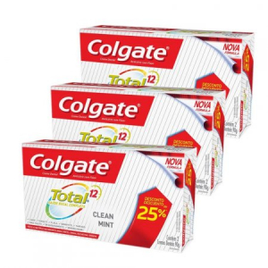 Imagem da oferta 3 Kits Cremes Dentais Colgate Total 12 Clean Mint 90g (6 Unidades)