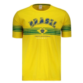 Imagem da oferta Camiseta Brasil Amazonas Masculina - Amarelo