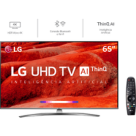 Imagem da oferta Smart TV LED 65" 4K LG 65UM7650 4 HDMI 2 USB Wi-Fi Bluetooth