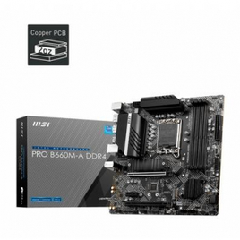 Placa Mãe MSI PRO B660M-A LGA 1700 mATX DDR4 - 911-7D43-004