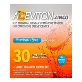Imagem da oferta Vitamina C Aceviton Zinco Laranja 30 Comprimidos Efervescentes