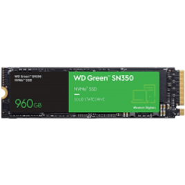 SSD WD Green PC SN350 960GB PCIe NVMe Leitura: 2400MB/s Escrita: 1900MB/s - WDS960G2G0C