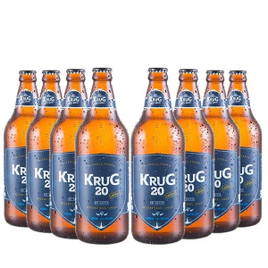 Imagem da oferta Pack 8 Cervejas Krug 20 Lager Sem Glúten 600ml