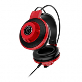Imagem da oferta Headset Gamer Msi Ds501 Preto/Vermelho Ds501