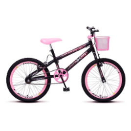 Imagem da oferta Bicicleta Colli Jully Aro 20 com Freios V-Break e 36 Raias Feminina Aro Aero Preta e Rosa