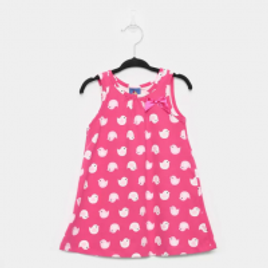 Imagem da oferta Vestido Infantil Pipa Estampado Laço - Rosa