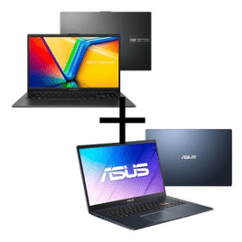 Imagem da oferta Kit Notebooks Asus Vivobook Go 15 Ryzen 5-7520U 8GB SSD 512GB W11 E1504FA-NJ836W + Asus Celeron-N4020 4GB e-MMC 128GB W11 E510MA-BR1347WS