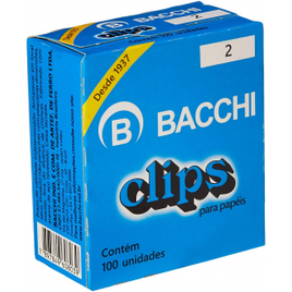 Imagem da oferta Clips Bacchi 8039 Multicolor Pacote de 100