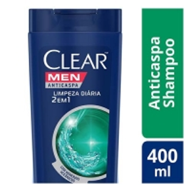 Imagem da oferta Shampoo Anticaspa Clear Men Limpeza Diária - 400ml
