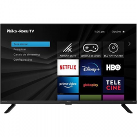 Imagem da oferta Smart TV LED 32" HD Philco PTV32G70RCH Roku TV com Dolby Audio Midia Cast e Processador Quad-core