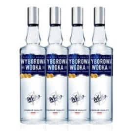 Imagem da oferta Kit 4 Unidades - Vodka Wyborowa 750ml