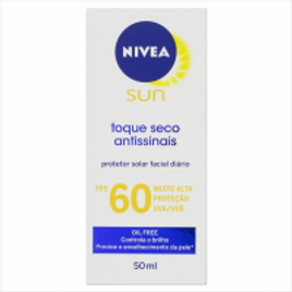 Imagem da oferta Protetor Solar Nivea Sun Facial Toque Seco Fps60 50ml