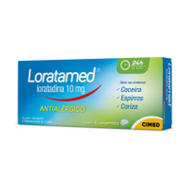 Imagem da oferta 3 Unidades Loratadina Loratamed 10mg 12 Comprimidos