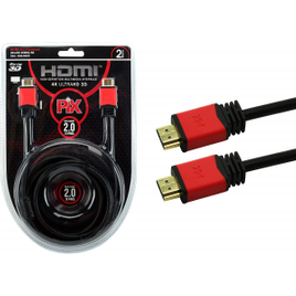 Imagem da oferta Cabo HDMI 2.0 4K HDR 19P 2M Pix Premium - Preto