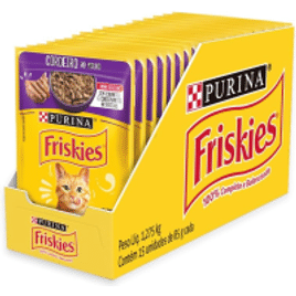 Imagem da oferta Kit 15 Sachês Friskies Ração Úmida Gatos Adultos 85g