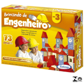 Imagem da oferta Jogo Brincando De Engenheiro N3 73 Peças 5277.6 Xalingo