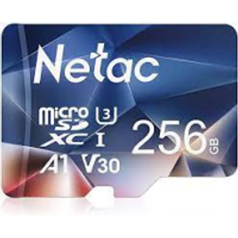 Cartão De Memoria MicroSD Netac 256GB C10 U3 V30 + Adaptador SD