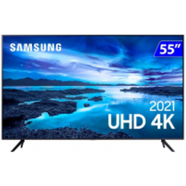 Imagem da oferta Smart TV Samsung UHD 55 4K Wi-Fi Tizen Comando de Voz - UN55AU7700GXZD