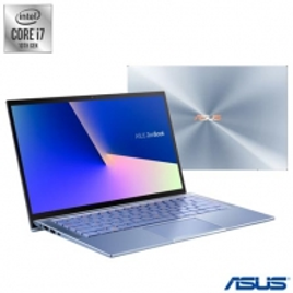 Imagem da oferta Notebook Asus, Intel Core i7 10510U, 8 GB, 256 GB, Tela de 14", Azul Claro Metálico, ZenBook 14 - UX431FA-AN203T