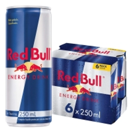 Imagem da oferta Energético Red Bull Energy Drink Pack com 6 Latas de 250ml