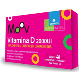 Imagem da oferta Vitamina D 2000ui Moov 40 Comprimidos