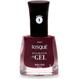10 Unidades Esmalte Risqué Diamond Gel Amora Negra Cremoso 9,5ml cada