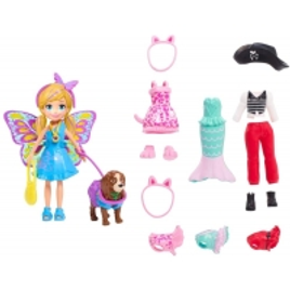 Imagem da oferta Brinquedo Polly Pocket Kit Cachorro Fantasias GDM15 - Mattel