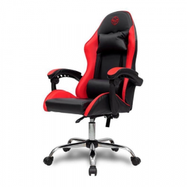 Imagem da oferta Cadeira Gamer TGT Heron Reclinável e Giratória Preta e Vermelha - TGT-HR-BRD01