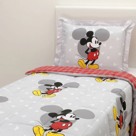 Imagem da oferta Edredom Dupla Face Casa e Conforto Solteiro Mickey 2 Peças