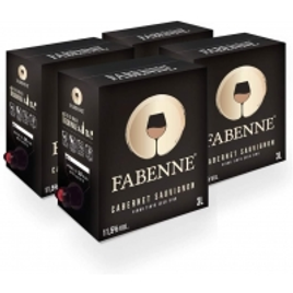 Imagem da oferta Fabenne Kit 4 Unidades Vinho Tinto Cabernet Sauvignon - Bag-in-Box 3 Litros cada