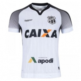 Imagem da oferta Camisa Topper Ceará II 2017 Nº10 Masculina - Branco e Preto