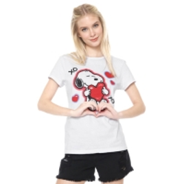 Imagem da oferta Camiseta Snoopy Xoxo Branca
