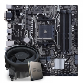 Imagem da oferta Kit Upgrade Placa Mãe Asus Prime B450M-A AMD AM4 + Processador AMD Ryzen 5 3600 3.6ghz