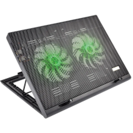 Imagem da oferta Cooler Para Notebook Warrior Power Gamer Led Verde Luminoso