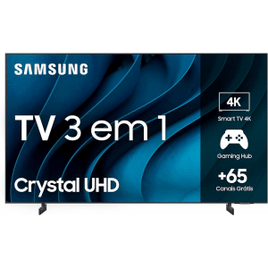Imagem da oferta Smart TV 70" Samsung Crystal UHD 4K 3 HDMI 2 USB Bluetooth Wi-Fi Gaming Hub Tela sem limites Alexa built in - UN70CU8000GXZ