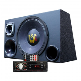 Imagem da oferta Kit Som Caixa Trio Woofer Compet Radio Aparelho Bluetooth