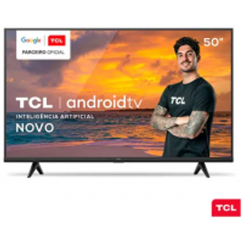 Imagem da oferta Smart TV TCL LED 4K UHD HDR 50" Android TV com Comando por controle de Voz, Google Assistant e Wi-Fi - 50P615