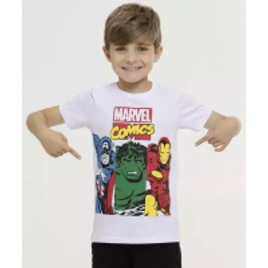Imagem da oferta Camiseta Infantil Vingadores Manga Curta Marvel
