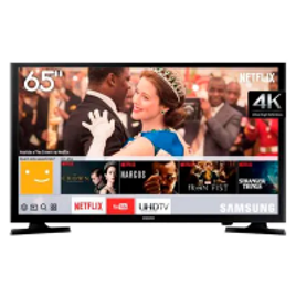 Smart TV 4K LED Ultra HD 65 Polegadas Samsung Preta LH65BENELGA