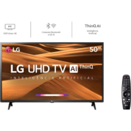 Imagem da oferta Smart TV LED 50" 4K LG 50UM7360 3 HDMI 2 USB Wi-Fi Bluetooth + Smart Magic